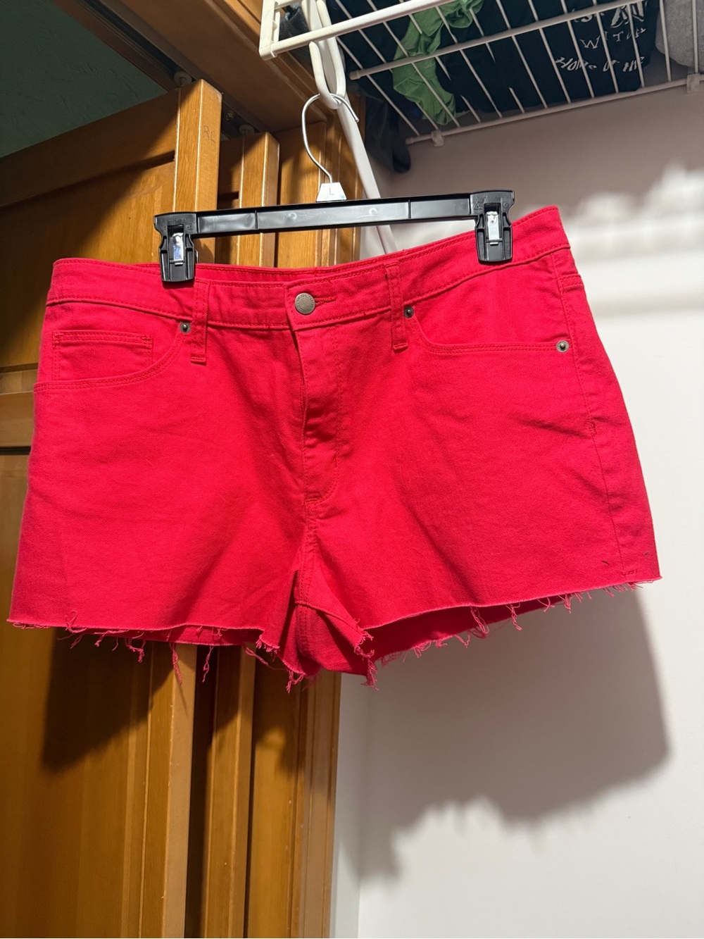 Universal Thread Bright Red Denim Cutoff Shorts